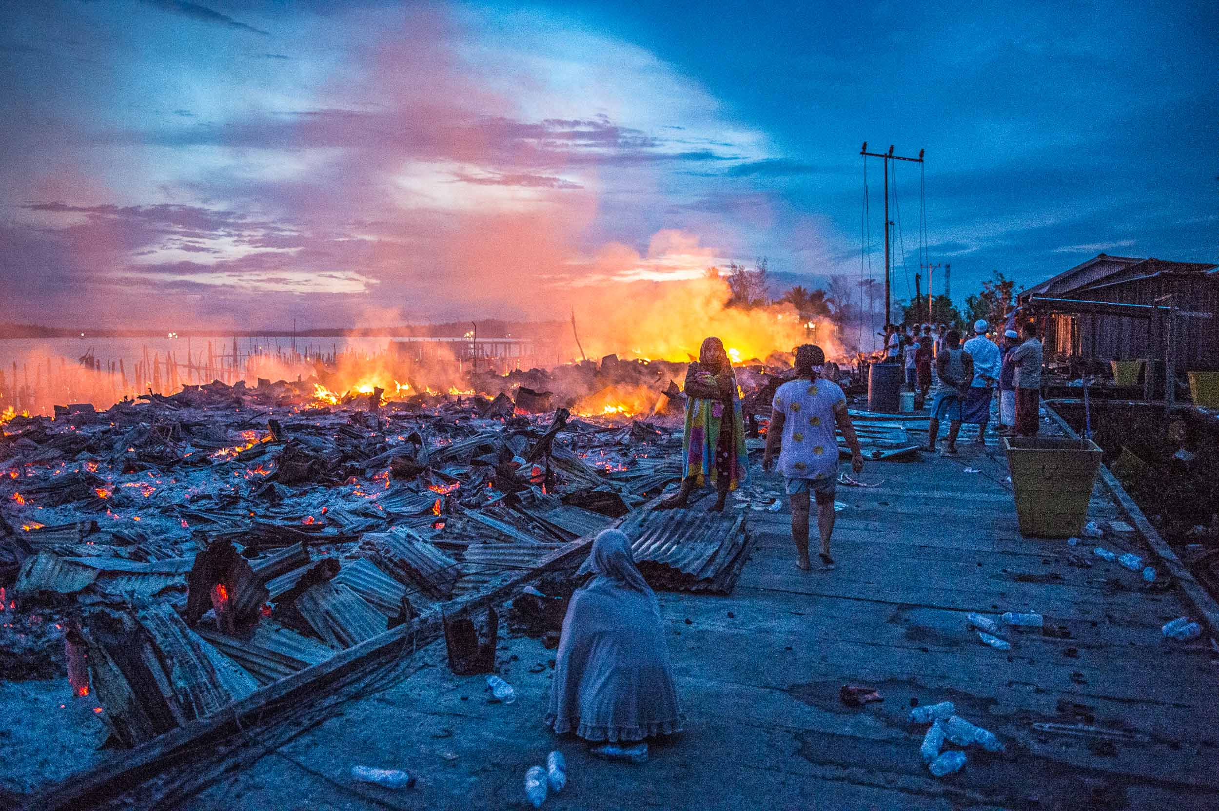 The Great Fire of Agats • Agats, 2015